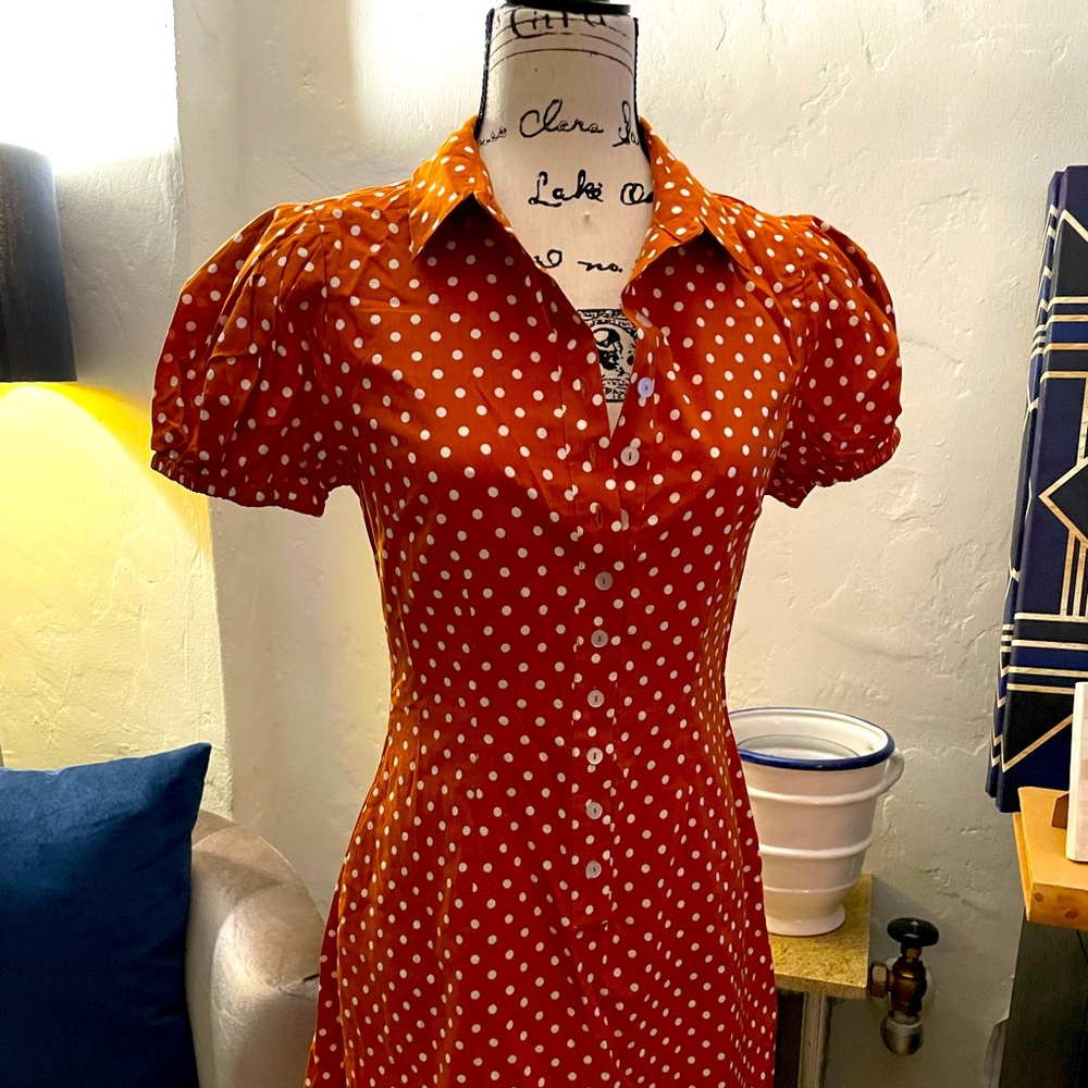 WE WORE WHAT - Elle, Polka Dot Dress, Size S